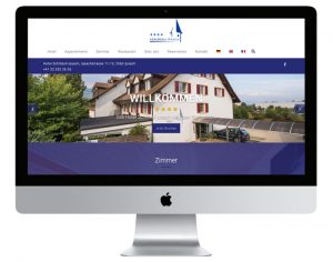 Design der Website für das Hotel Schlössli Ipsach durch Egli-Werbung